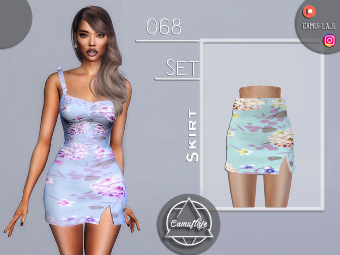 Sims 4 SET 068   Skirt by Camuflaje at TSR
