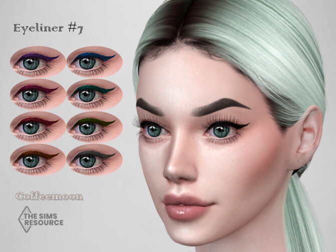 Sims 4 Eyeliner N7 by coffeemoon at TSR