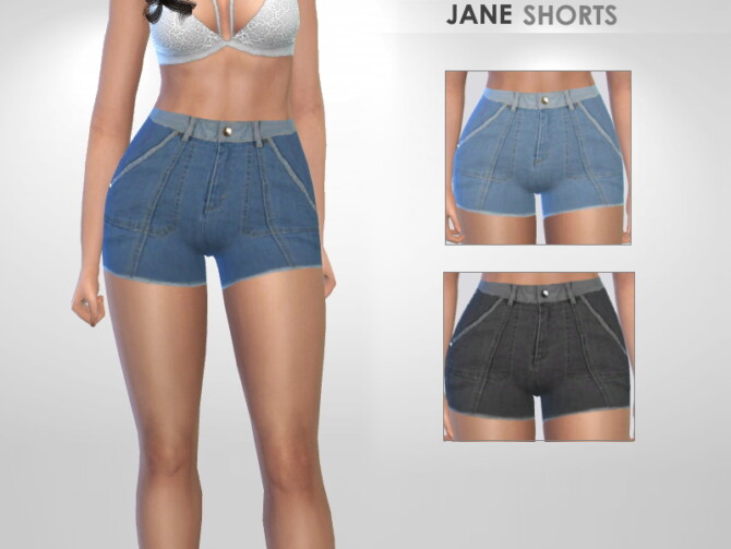Sims 4 Jane Shorts by Puresim at TSR