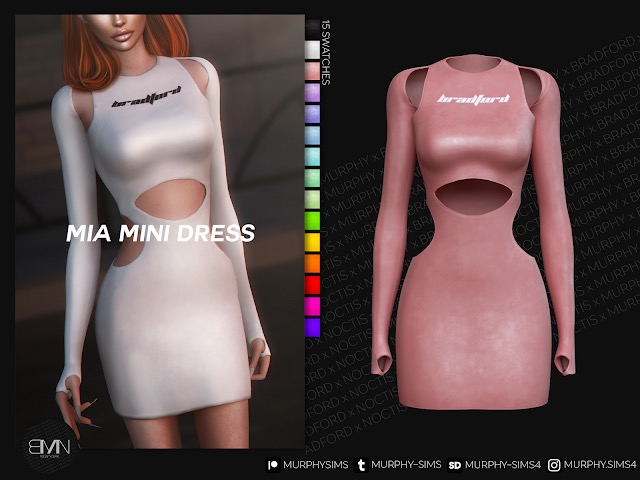 Sims 4 Mia Mini Dress at MURPHY