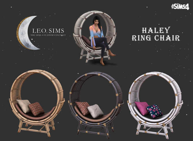 Sims 4 Haley Ring Chair at Leo Sims