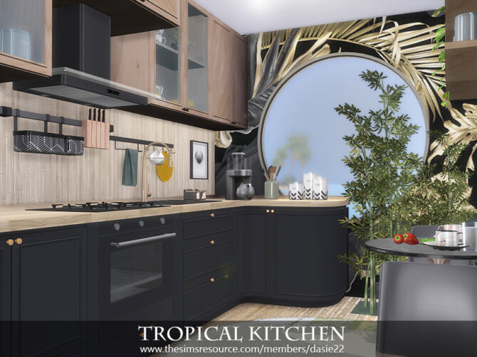 Sims 4 Tropical Kitchen by dasie2 at TSR