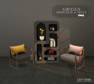 Griggs Armchair & Shelf at Leo Sims