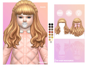 Amelie Hair Toddlers by MSQSIMS at TSR