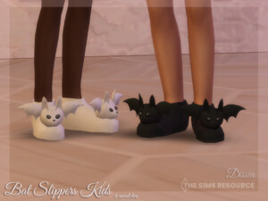 Bat Slippers (Kids) by Dissia at TSR