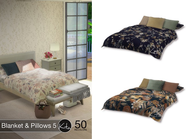 Sims 4 Blanket & Pillows 5 at Ktasims