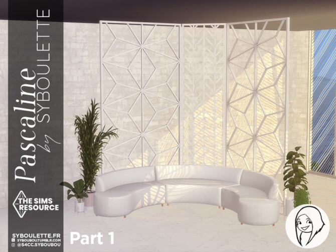 Sims 4 Pascaline set   Room dividers part 1 by Syboubou at TSR