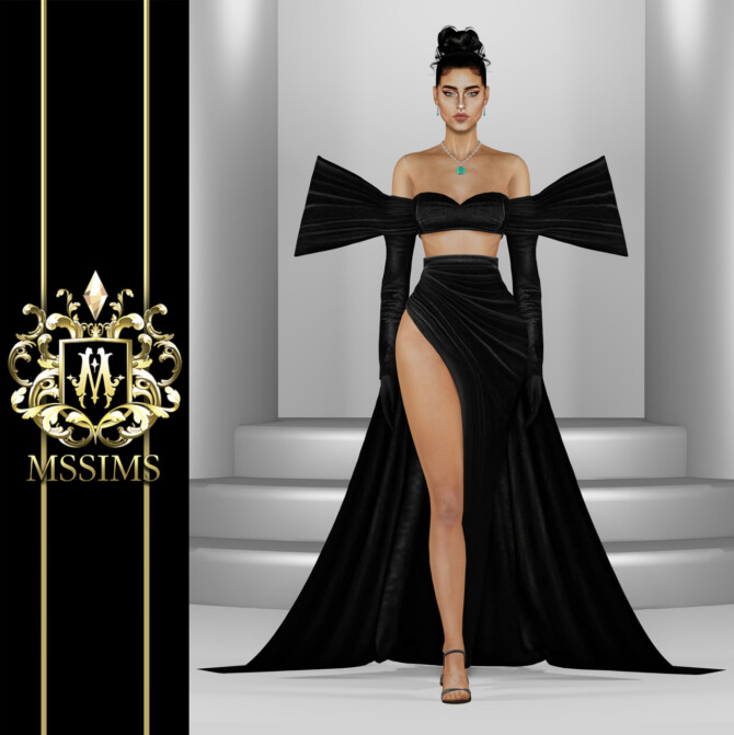 Sims 4 RITA GOWN at MSSIMS
