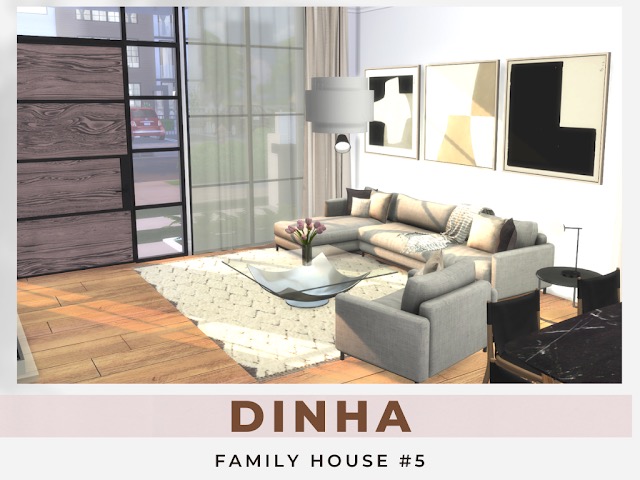 Sims 4 Family House No.5 at Dinha Gamer