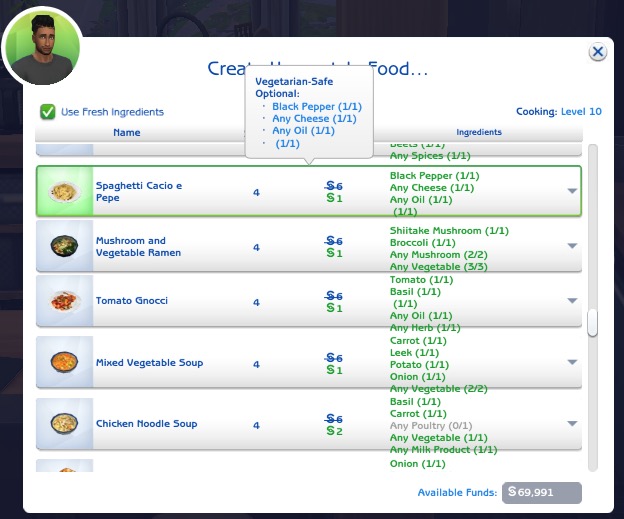 Sims 4 Spaghetti Cacio e Pepe   New Custom Recipe  by RobinKLocksley at Mod The Sims 4