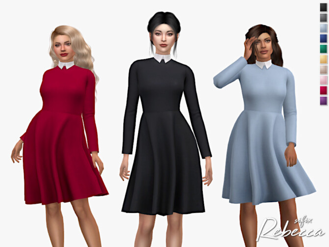 Sims 4 Rebecca Dress by Sifix at TSR