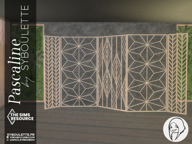 Sims 4 Pascaline set   Room dividers part 1 by Syboubou at TSR