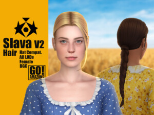 Slava Hair V2 by GoAmazons at TSR