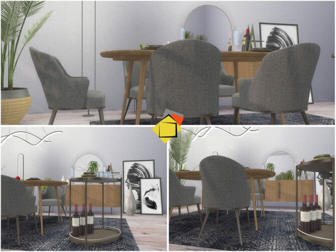 Sims 4 Anchorage Dining Room by Onyxium at TSR