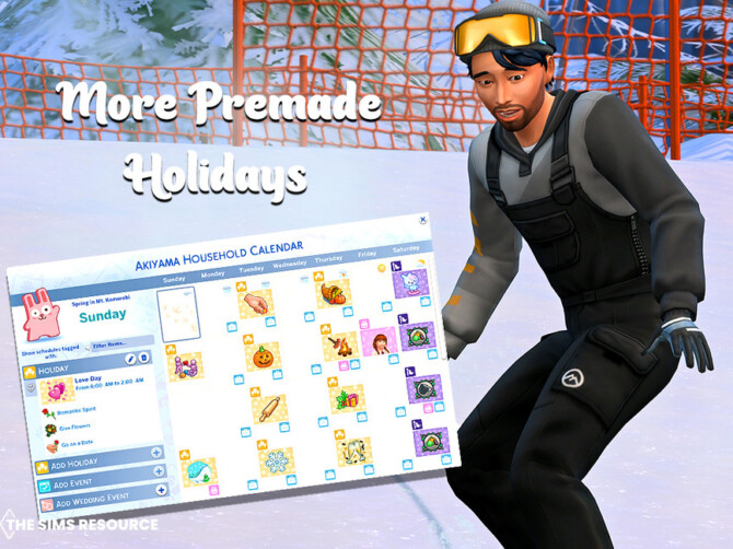Sims 4 More Premade Holidays by MSQSIMS at TSR
