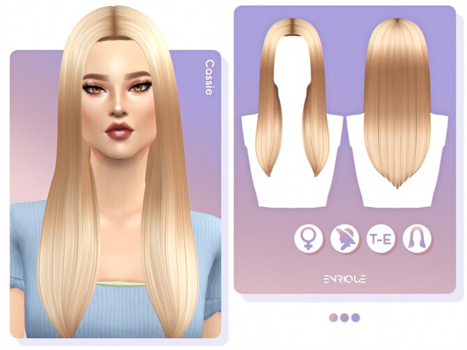 Sims 4 Cassie Hair at Enriques4
