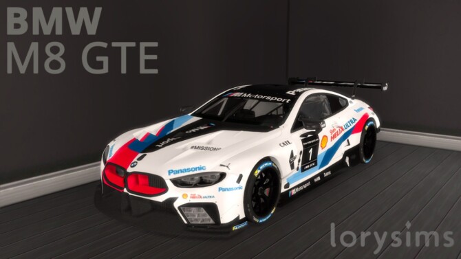 Sims 4 2018 BMW M8 GTE at LorySims