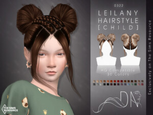Leilany Hair [Child] by DarkNighTt at TSR