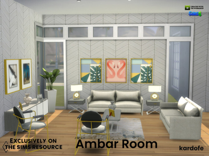 Sims 4 Ambar Room by kardofe at TSR