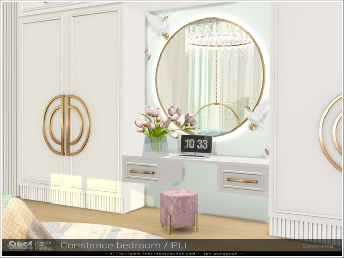Sims 4 Constance bedroom Pt.I by Severinka  at TSR