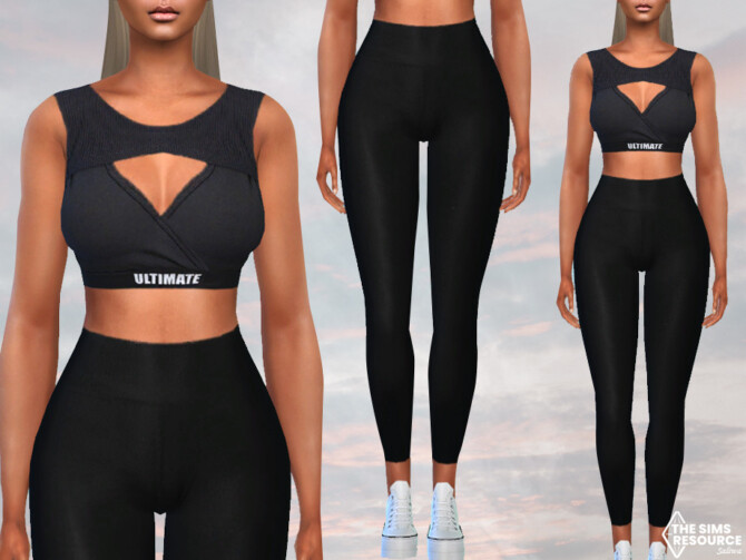 Sims 4 Ultimate Full Body Fitness Outfit by Saliwa at TSR