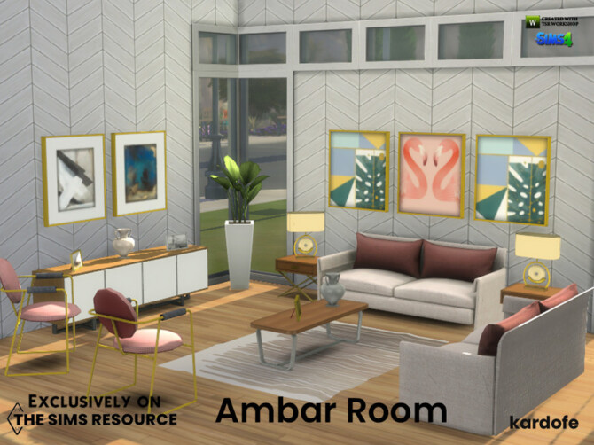 Sims 4 Ambar Room by kardofe at TSR