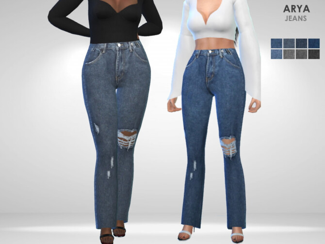 Sims 4 Arya Jeans by Puresim at TSR