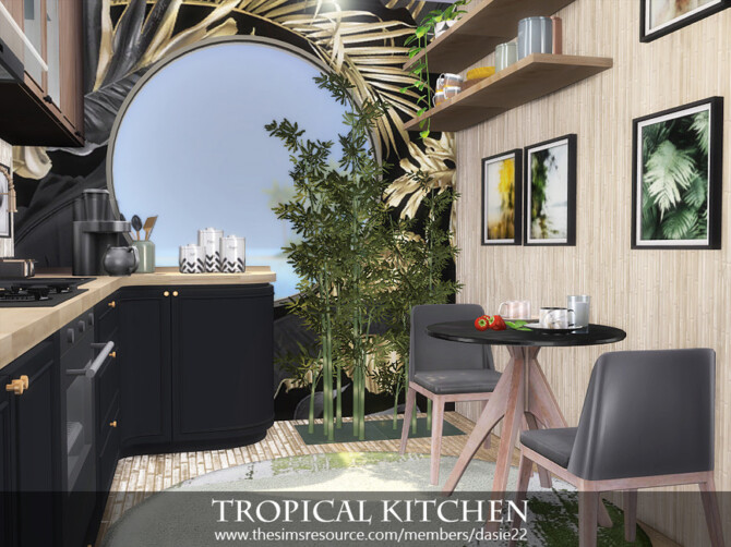 Sims 4 Tropical Kitchen by dasie2 at TSR