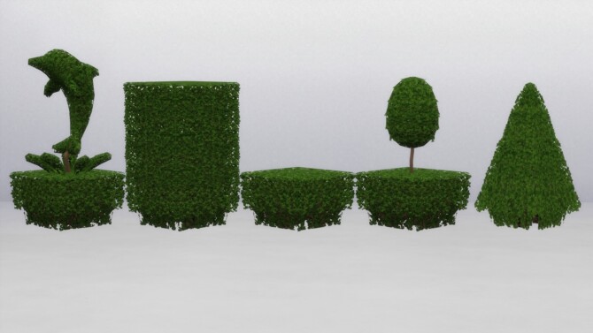 Sims 4 Hedges & Topiaries from TS2 by TheJim07 at Mod The Sims 4