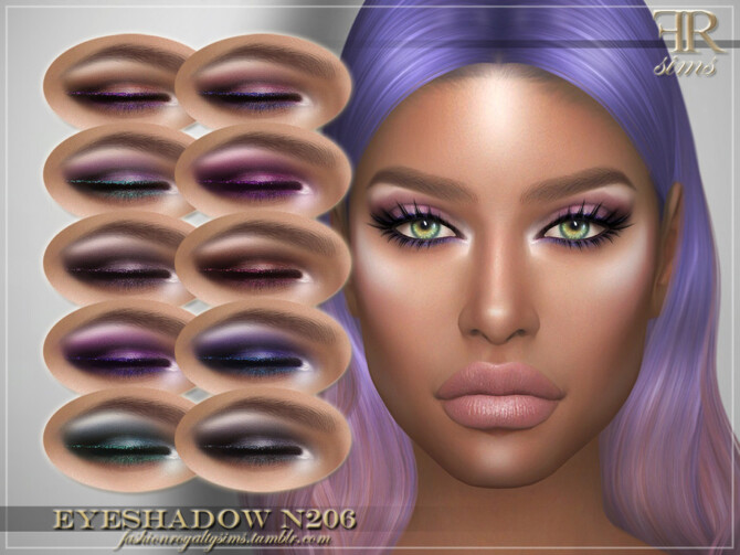 Sims 4 Eyeshadow N206 by FashionRoyaltySims at TSR