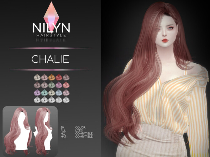 Sims 4 CHALIE HAIRSTYLE by Nilyn at TSR
