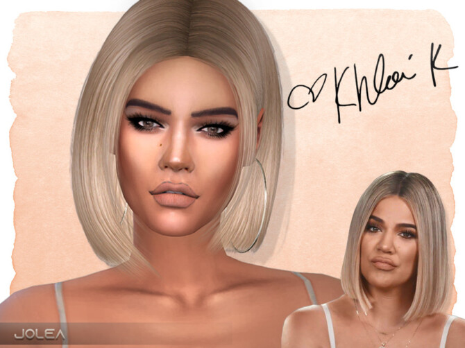 Sims 4 Khloe Kardashian by Jolea at TSR