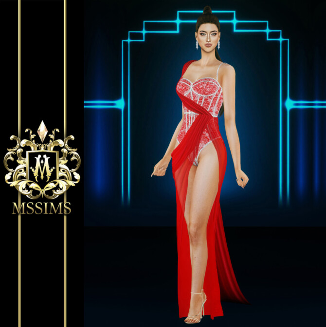 Sims 4 LINDA GOWN at MSSIMS