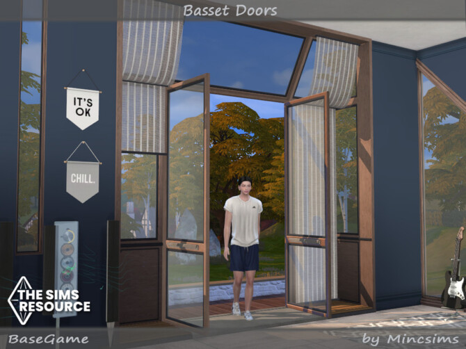 Sims 4 Basset Doors by Mincsims at TSR