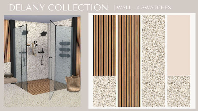 Sims 4 Delany Collection Wall & Floors at TSR
