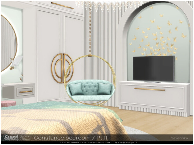Sims 4 Constance bedroom Pt.II by Severinka  at TSR