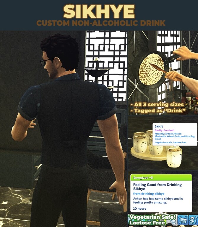 Sims 4 Sikhye   New Custom Recipe by RobinKLocksley at Mod The Sims 4