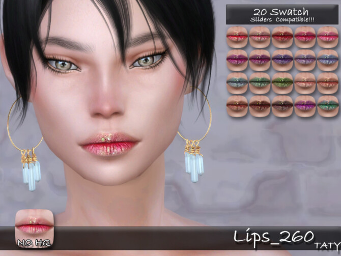 Sims 4 Lips 260 by tatygagg at TSR