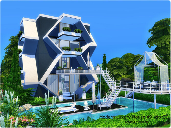 Sims 4 Modern Luxury House 49 by jolanta at TSR