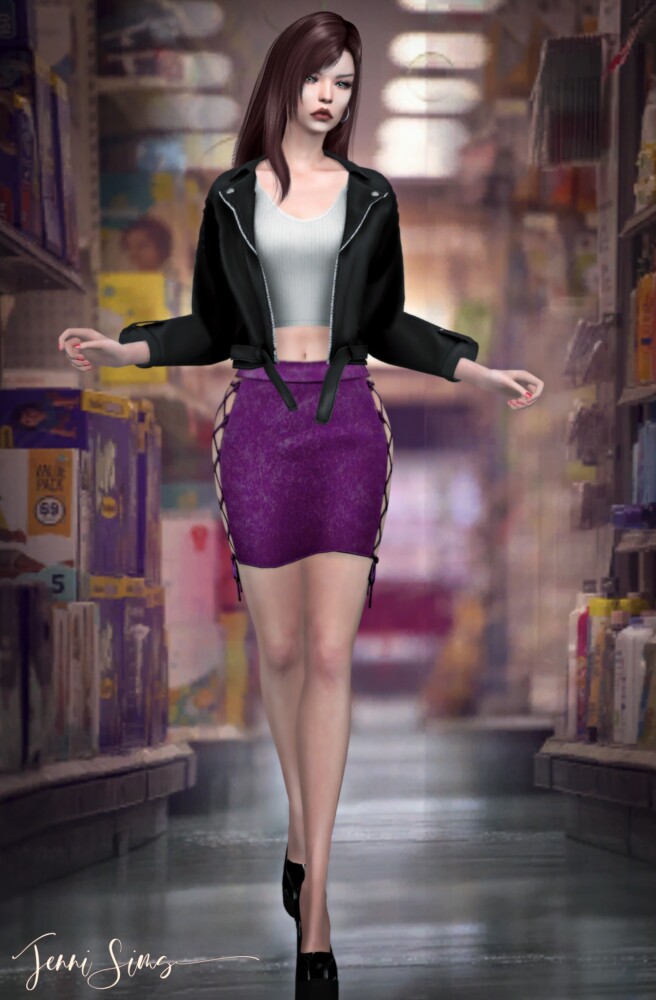 Sims 4 Skirt Side Net at Jenni Sims