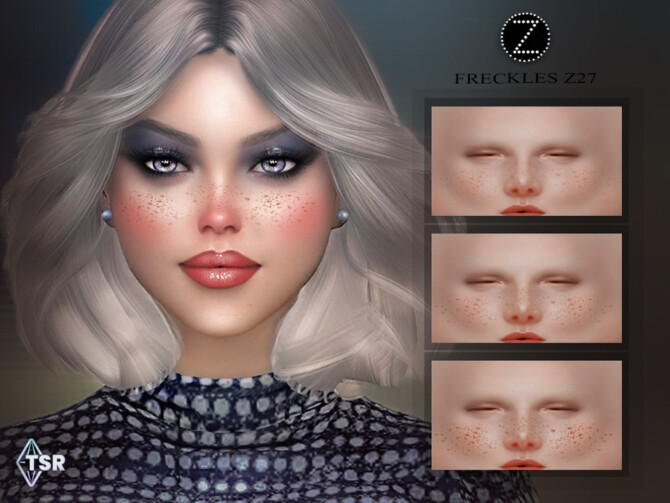 Sims 4 FRECKLES Z27 by ZENX at TSR