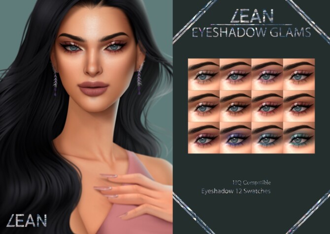 Sims 4 EYESHADOW GLAMS CC1 at LEAN