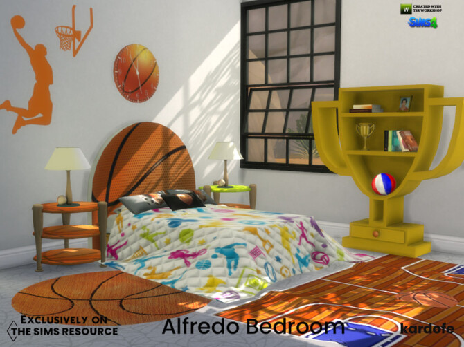 Sims 4 Alfredo Bedroom by kardofe at TSR