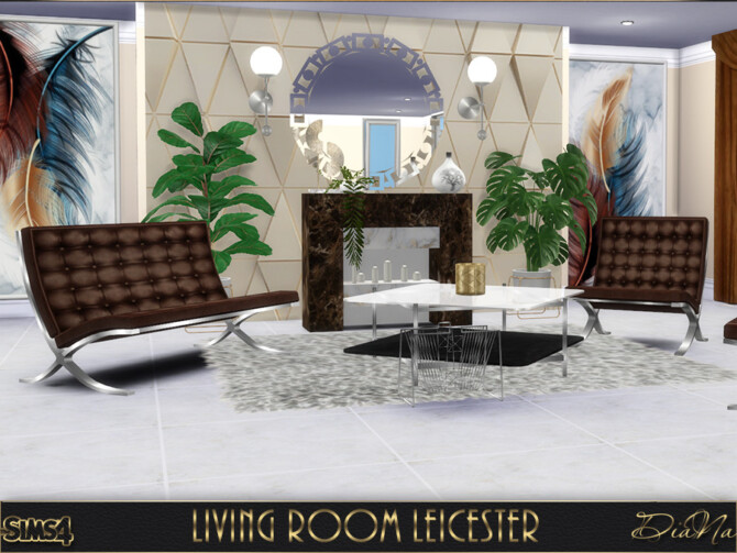 Sims 4 Living room Leicester at DiaNa Sims 4