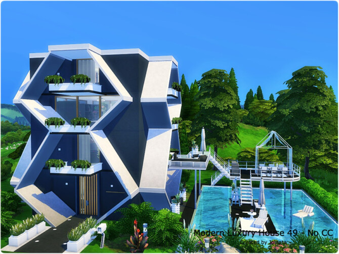 Sims 4 Modern Luxury House 49 by jolanta at TSR