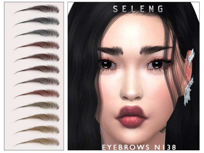 Sims 4 Eyebrows N138 by Seleng at TSR