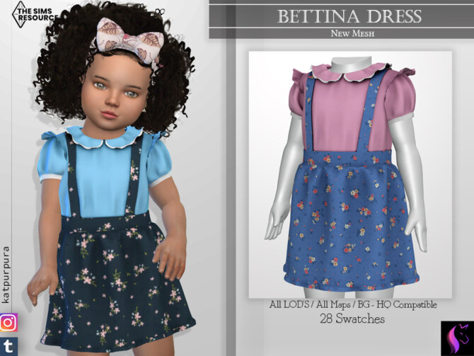 Sims 4 Bettina Dress by KaTPurpura at TSR