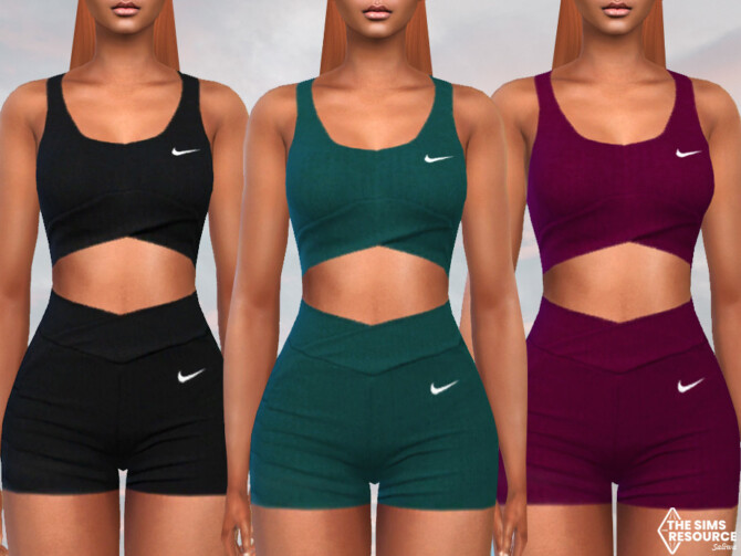 Sims 4 Female Full Body Tights Athletic Outfits by Saliwa at TSR