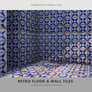 Retro Floors and Wall Tiles at Simspiration Builds