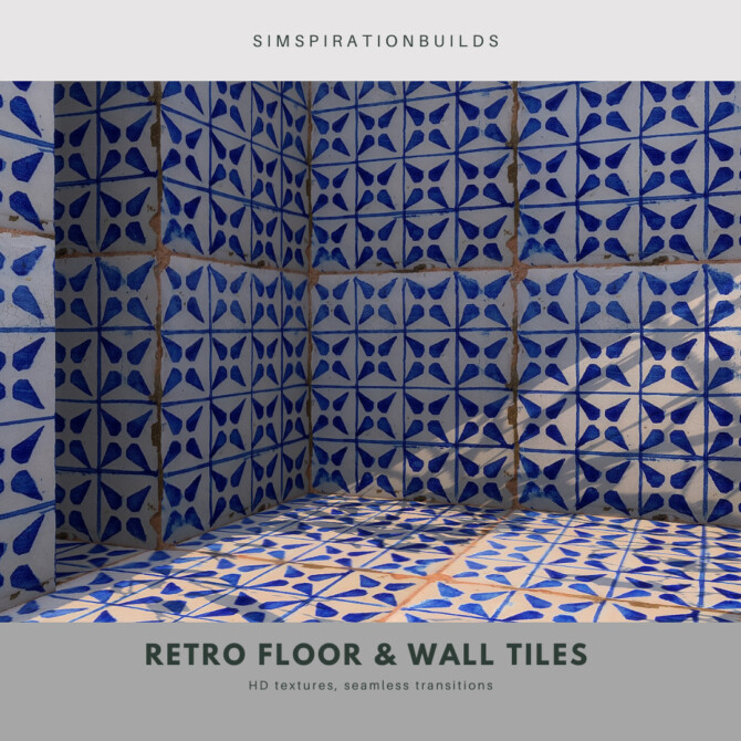 Sims 4 Retro Floors and Wall Tiles at Simspiration Builds
